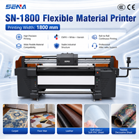 Impresora UV de rollo de 1.8M, impresora UV industrial de gran formato rollo a rollo, impresora UV de bobina para impresión de pancartas flexibles, película de PVC y papel tapiz