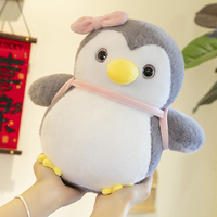 Peluche Pingouin 'Évite l'école' Mignonne, en forme de couple, Plusieurs Tailles, Décoration de Chambre d'Enfant, Cadeau de Saint-Valentin