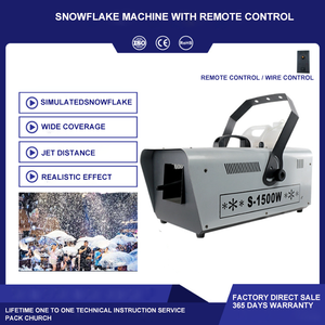 Machine de fabrication de neige 1500W pour l'extérieur, équipement de scène de fête de Noël, machine de fabrication de neige d'intérieur - Product Image 6