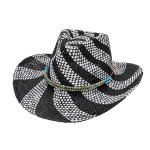 Nouveau design, chapeau tissé bicolore d'été pour femmes, ajouré avec bord roulé, style <span class=keywords><strong>anglais</strong></span> haut de gamme, protection solaire d'extérieur pour les fêtes - Product Image 5