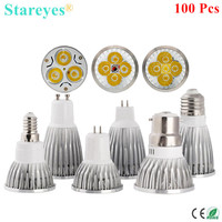 Gratis Verzending 100 Pcs Dimbare 3W 4W 5W GU10 E14 E27 B22 GU5.3 MR16 Led Spotlight Lamp downlight Lamp Droplight Led Lamp Licht