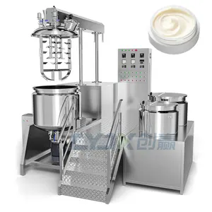 CYJX Standard Sus 316 Vacuum Emulsifying Mixer Cosmetic Liquid Ink Mixer Tgm Machine Hydraulic Lifting Emulsifying Mixer