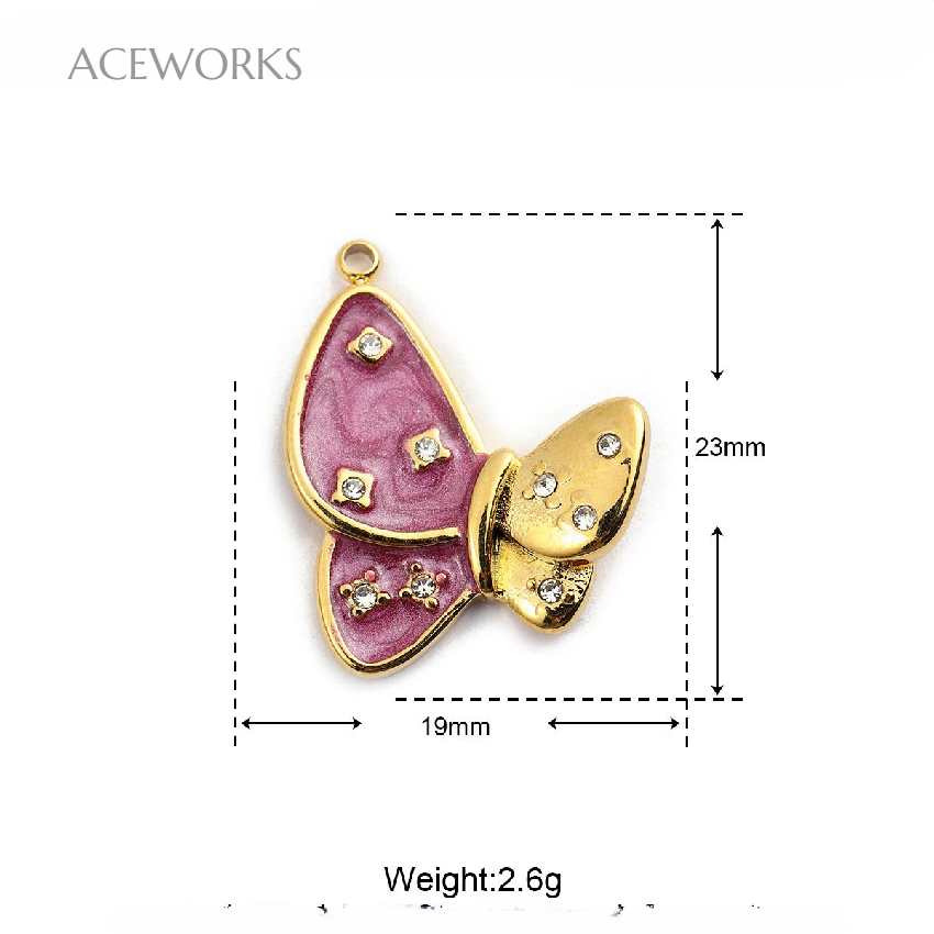 Butterfly Purple-Gold