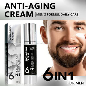 Crème anti-âge 6 en 1 pour homme en marque propre avec <span class=keywords><strong>du</strong></span> rétinol, hydrate, nourrit la peau, améliore l'état de la peau, prévient le relâchement cutané - Product Image 2