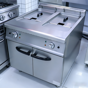 <span class=keywords><strong>Friteuse</strong></span> électrique commerciale HELAXEN TL-RC-2E(900) <span class=keywords><strong>à</strong></span> 2 cuves et 2 paniers en acier inoxydable 1800W 380V - Product Image 5