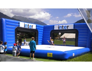 Usine chinoise meilleure vente meilleure 2025 vente coup de pied de vélo coup de pied spécial football gonflable tir 8x8 mètres <span class=keywords><strong>sol</strong></span> gonflable but de tir de football - Product Image 1