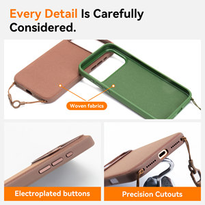 多用途調整可能な電話ストラップ、電話を安全に持ち運ぶためのソリューション。ネックストラップから紛失防止リストロープに変換可能、iPhone対応。 - Product Image 2