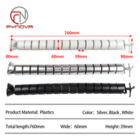 Colonne vertébrale de gestion de câble réglable moderne Gestion de fil de bureau durable Table de levage Câble Tube serpent Accessoires de câblage