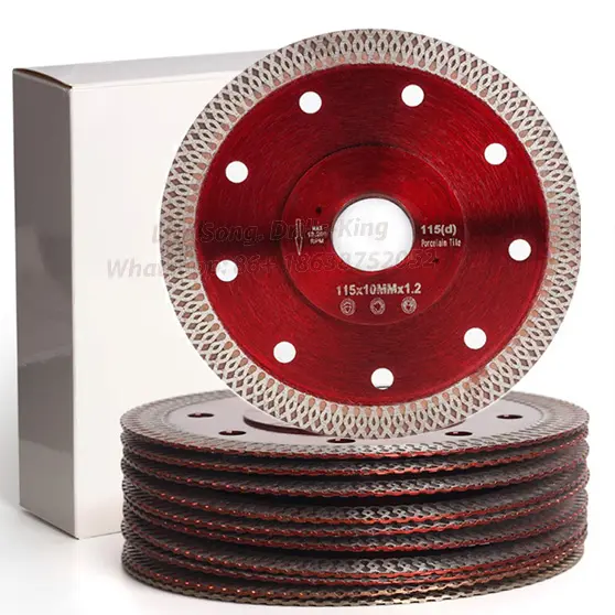 Алмазный пильный диск 4-1/2 дюйма 5 дюймов, режущий диск для фарфоровой плитки, керамики, гранита, мрамора, кирпича, диаметр 125 мм
