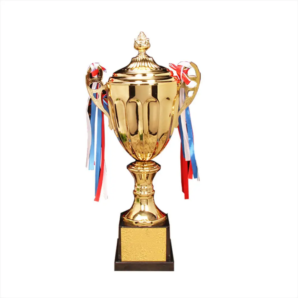 Trofeo de fútbol de Metal de lujo, fabricación de Copa, trofeo de premios, hecho en China, Trofeos, Baratos, recuerdo, dorado