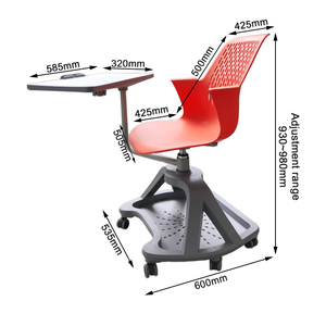 Sillas universitarias, mesa <span class=keywords><strong>de</strong></span> conferencias, silla para estudiantes, tableta, sillón para el aula, silla escolar con bloc <span class=keywords><strong>de</strong></span> notas - Product Image 3