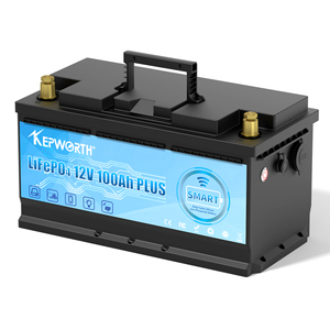 แบตเตอรี่ลิเธียมไอออน Kepworth 12V 100Ah พร้อมบลูทูธ สำหรับระบบพลังงานแสงอาทิตย์แบบออฟกริดในบ้าน (US EU Stock) - Product Image 2