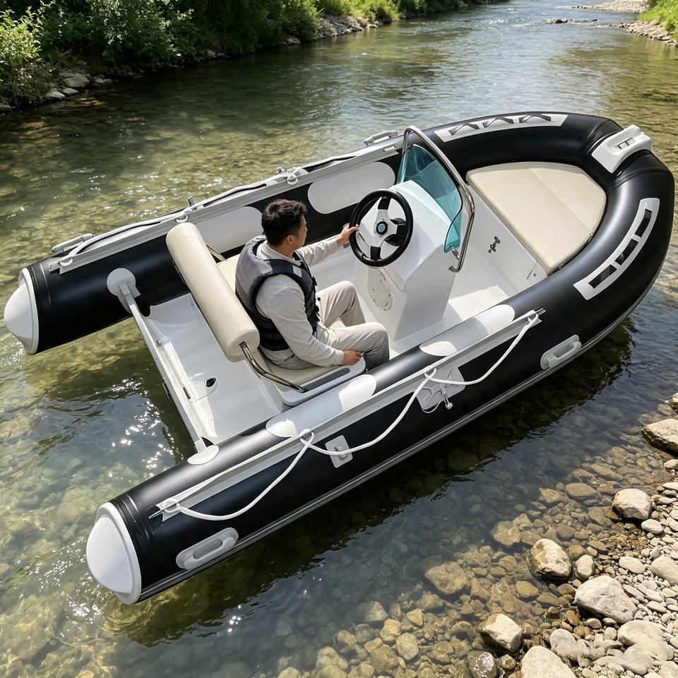 RIB360 PVC Hypalon Speed Boat with 3.6 m Fiberglass Hull Custom Design ...