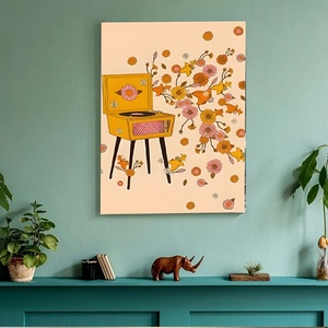<span class=keywords><strong>Poster</strong></span> sur toile sans cadre Diytree Brand Easter Oil Painting Bohemian Style Floral <span class=keywords><strong>Illustration</strong></span> for Living Room Decoration - Product Image 3