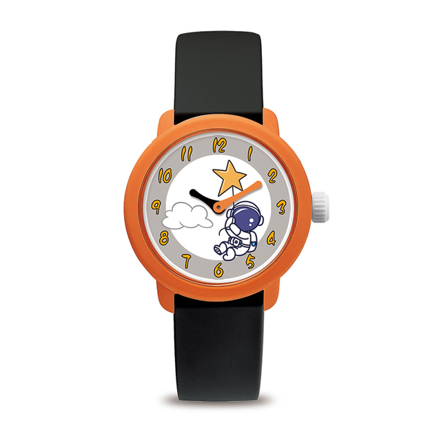 2025 Hot Selling Kids Quartz Custom Watches Round Case Astronaut Cartoon High Quality Easy to Read Dial Display