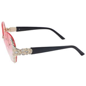 Lunettes <span class=keywords><strong>de</strong></span> <span class=keywords><strong>soleil</strong></span> polygonales sans cadre en métal pour femmes, <span class=keywords><strong>tendance</strong></span> européenne et américaine, en diamant, à bord coupé, nouvelle collection <span class=keywords><strong>2022</strong></span> - Product Image 5