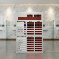 Panneau d'affichage numérique LED programmable pour les prix/taux de change