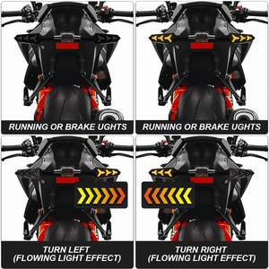 Super Bright 12V Turn Signal Brake <b>Daytime</b> <b>Running</b> <b>Light</b> Indicator <b>Lights</b> for Universal Scooter Motorcycle Body Systems - Product Image 6