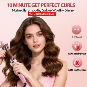 Cepillo Térmico de Cerámica para el Cabello con Pantalla LCD de Temperatura, Infrarrojo, Turmalina, Iónico, Rizador y Voluminizador Eléctrico - Product Image 2