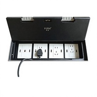 Prise de sol encastrée en alliage d'aluminium, acier inoxydable, plate, invisible, cinq trous, réseau 4 bits, panneau 86 FP-420, 4 USB-A, 4 USB-C