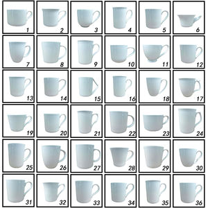 ผู้ผลิตขายส่งแก้วกาแฟและชาเซรามิกสีขาวพร้อมส่ง สามารถปรับแต่งได้พร้อมโลโก้ส่วนตัว - Product Image 1