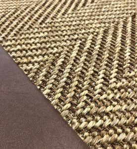 Tapis en sisal naturel de haute qualité, bouclette fine, pelucheux, écologique, antidérapant, extra épais - Product Image 4