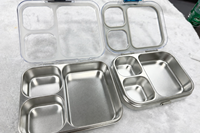 Boîte à lunch de style bento pour enfants en acier inoxydable, sans BPA, chauffable, anti-fuite, pour le bureau