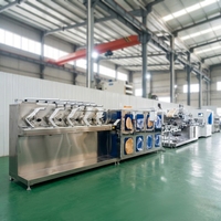 Équipement de fabrication de lingettes pour bébés : Machine de production de lingettes humides magiques et de serviettes froides