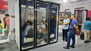 <span class=keywords><strong>Cabine</strong></span> téléphonique insonorisée moderne UNIBOOTH, en aluminium de précision, installation rapide, <span class=keywords><strong>cabine</strong></span> silencieuse pour réunions, travail et enregistrement - Product Image 4