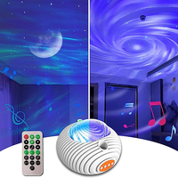 Veilleuse LED étoilée moderne Mini projecteur laser de galaxie pour chambre Ambiance Lune Sommeil Projecteur domestique