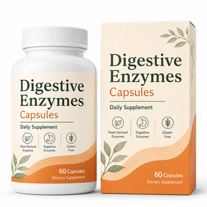 Capsules Probiotiques Véganes Biologiques Prébiotiques Multi-Enzymes en Gros pour le Soutien Digestif Personnalisable – Soins de Santé pour Adultes - Product Image 1
