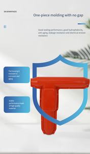 RUNDE Protection de joint de câble et de <span class=keywords><strong>fil</strong></span> en caoutchouc silicone haute tension, manchon isolant en forme de T - Product Image 2