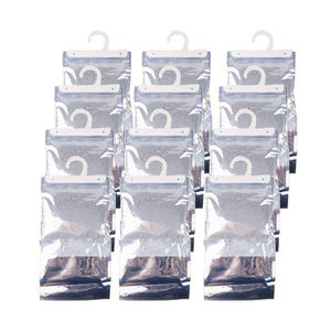 Sacs suspendus de déshumidificateur d'amortisseur d'<span class=keywords><strong>humidité</strong></span> de garde-robe de chlorure de calcium <span class=keywords><strong>anti</strong></span>-<span class=keywords><strong>humidité</strong></span> <span class=keywords><strong>pour</strong></span> l'air frais de placard - Product Image 1