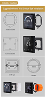 [Augmentation des commandes] Interrupteur mural tactile KNX 4 pouces, Contrôleur domotique, Système de maison intelligente KNX, Affichage