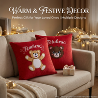 Vente directe d'usine, coussins décoratifs en peluche en forme de cœur, amovibles et lavables, rembourrage en polyester/coton, design brodé - Saint-Valentin