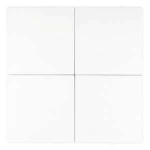 Piastrella in Ceramica Bianca London 12x12 Pollici, Finitura Opaca per Pavimenti e Pareti - Product Image 1