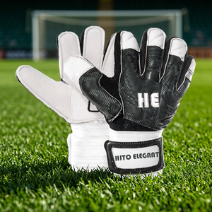 Gant de gardien de but de football pour jeunes de qualité supérieure avec matériau en latex antidérapant et résistant à l'usure Gants de gardien de but à forte adhérence confortables - Product Image 2