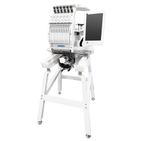 Machine à broder DISEN Mini, facile à utiliser, 12 aiguilles |   Machine à coudre à tête unique à grande vitesse avec écran tactile pour t-shirts, chapeaux et casquettes, gain de place
