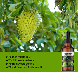 Gotas Líquidas de Guanábana Saludable OEM 10 en 1 con Extractos Herbales de Musgo Marino, Moringa, Cúrcuma, Aceite de Semilla Negra y Ashwagandha - Product Image 2