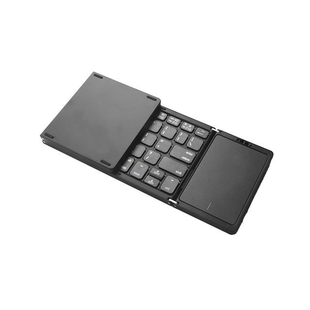 Jeqang JB-835 BT Mini Keyboard 3-Fold and Touch Pad Design with Type C Charging for Laptops Tables New Scissor Operation Scree