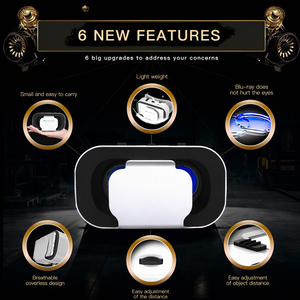 Accesorios para Auriculares VR de Gran Angular con Soporte para Miopía, Lentes de Resina de 40 mm, Auriculares de Realidad Virtual 3D, Caja VR 360 Immerse para el Hogar - Product Image 4