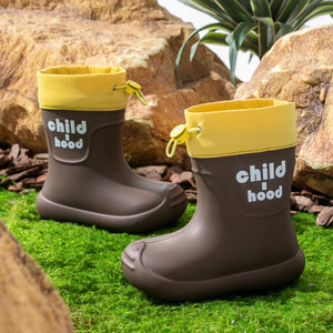 Bottes <span class=keywords><strong>de</strong></span> <span class=keywords><strong>pluie</strong></span> EVA unisexes avec cordon <span class=keywords><strong>de</strong></span> serrage, imperméables, résistantes à l'usure, antidérapantes, super durables, vente en gros, bottes <span class=keywords><strong>de</strong></span> <span class=keywords><strong>pluie</strong></span> pour enfants - Product Image 5