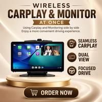 Moniteur Bébé/Animal de Compagnie Sans Fil 2-en-1 OEM CarPlay WiFi 6 Double Bande 1080p Grand Angle 157° CE FCC Distributeur en Gros Garantie 1 An