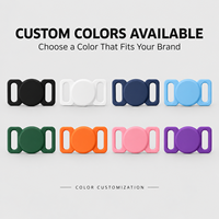 Support en silicone pour AirTag, compatible avec collier de chien, sangle de bagage, étui de protection à chargement arrière avec double fente pour un ajustement sécurisé