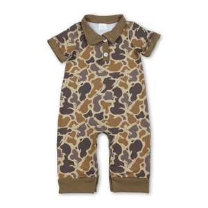 Polo de Verano de Manga Corta para Bebé Niño, Estilo Camuflaje de Caza (Pato Mallard y Ciervo) - Product Image 6
