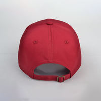 Casquette de sport personnalisée avec logo brodé, 6 panneaux, style baseball américain, rouge, bon marché, pour publicité et élection
