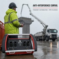 Télécommande sans fil industrielle longue portée NOMI NMBZ002 pour camion pompe à béton, personnalisation de la fréquence, 500M, IP68, usine