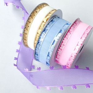 Хит продаж! Новая полиэстеровая лента шириной <span class=keywords><strong>2</strong></span>,5 см для упаковки подарков ко Дню святого Валентина. - Product Image 2