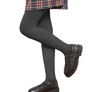 LOLANTA <span class=keywords><strong>Medias</strong></span> térmicas de invierno para <span class=keywords><strong>niñas</strong></span>, por encima de la rodilla, con forro polar grueso, suaves y elásticas, color liso, para la escuela, color gris, 6-8 años - Product Image 3