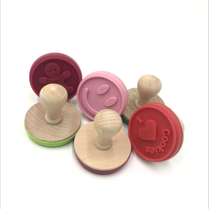 Family Use Custom Design Christmas DIY Bakery <strong>Cookie</strong> Cake Wooden Rubber <strong>Stamps</strong> - Product Image 2